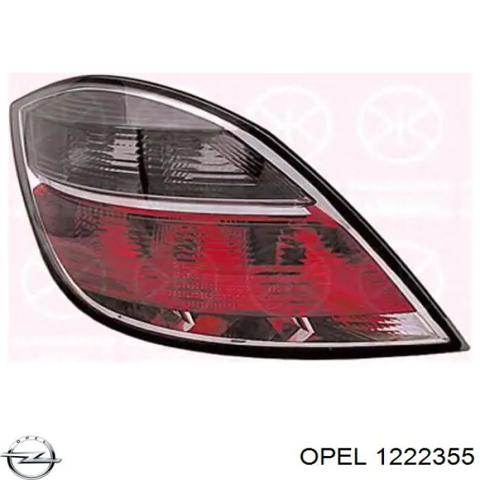 Задняя левая фара Opel 1222355 цена, от 85.50 USD