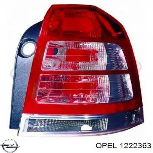 Фонарь задний правый Opel 1222363 цена, от 87.48 USD