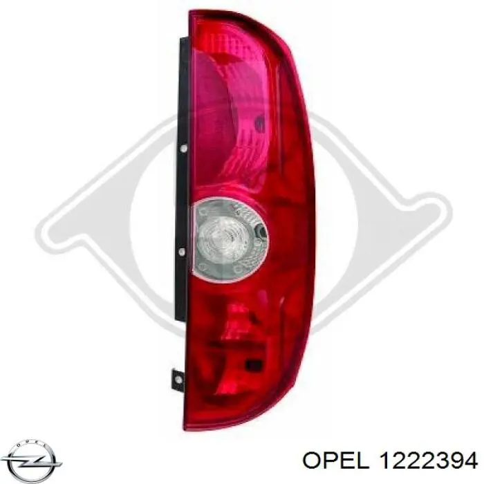 1222394 Opel фонарь задний левый