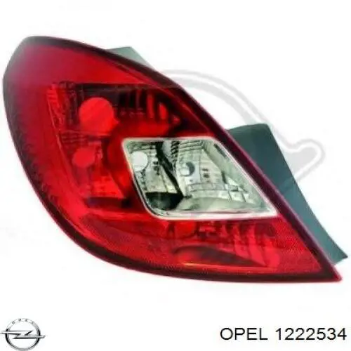 Задняя левая фара Opel 1222534 цена, от 51.54 USD
