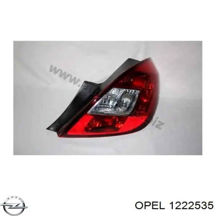 Фонарь задний правый 1222535 Opel