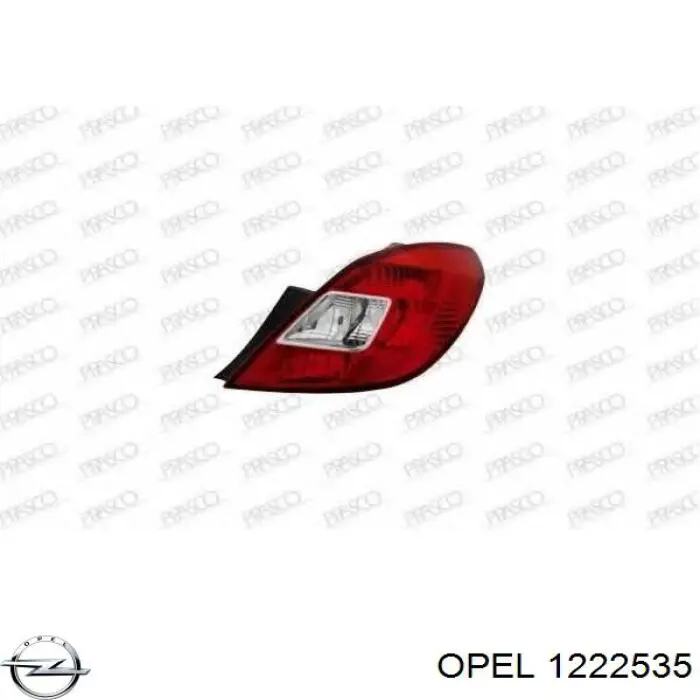 Фонарь задний правый Opel 1222535 цена, от 48.02 USD