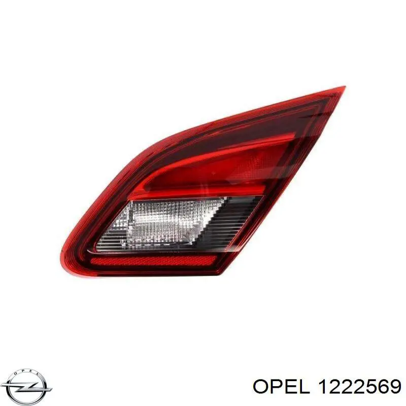 1222569 Opel lanterna traseira esquerda interna