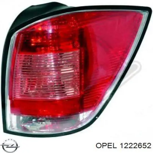 1222652 Opel фонарь задний левый