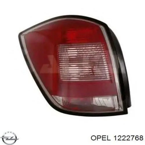 1222768 Opel фонарь задний левый