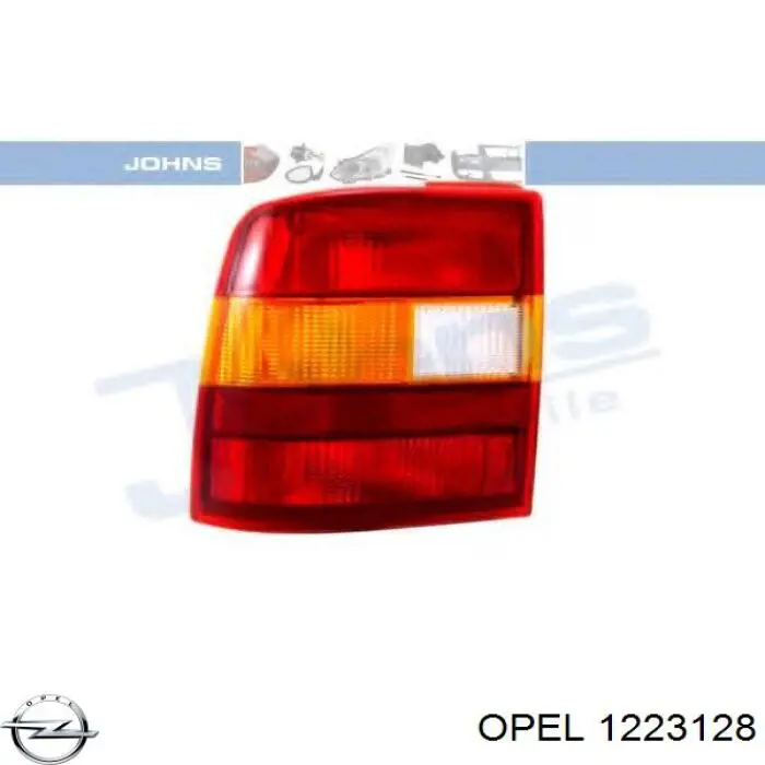 1223128 Opel фонарь задний левый