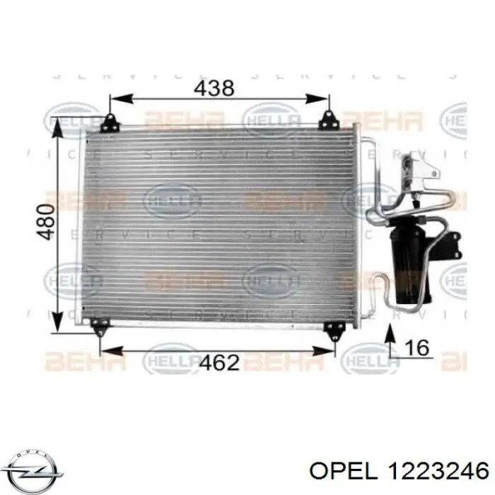 Задний левый стоп на Opel Omega A 16, 17, 19