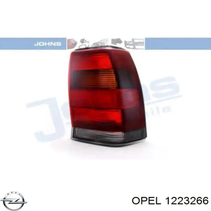 Фонарь задний правый Opel 1223266 цена, от 25.42 USD