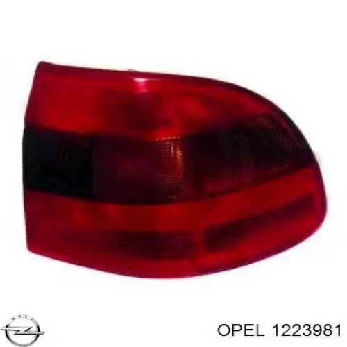1223981 Opel фонарь задний левый