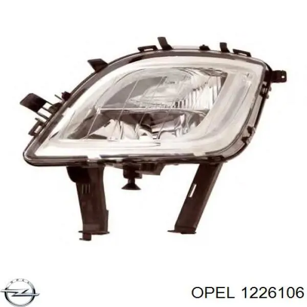 1226106 Opel фара противотуманная правая