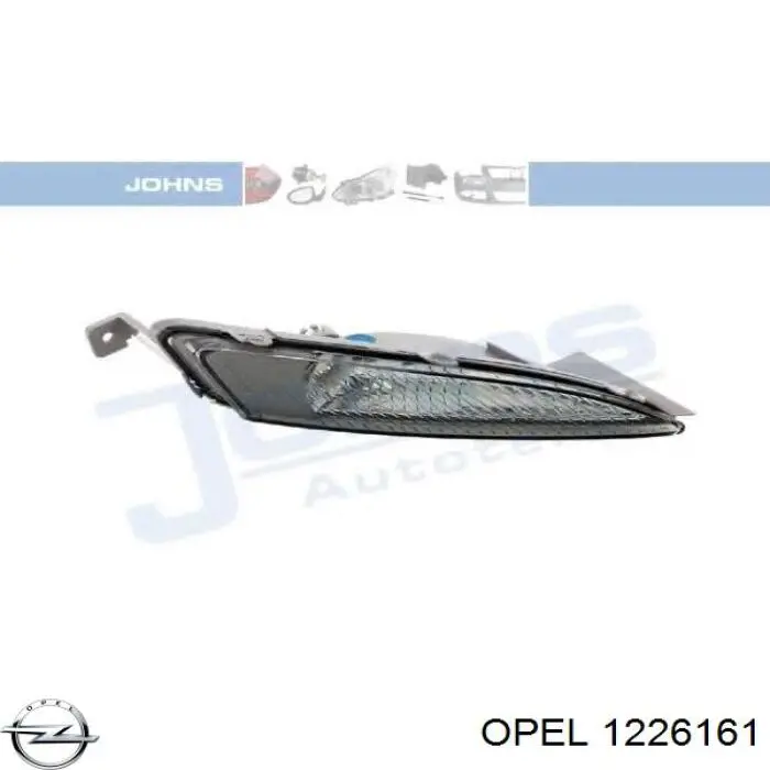 Указатель поворота правый Opel 1226161