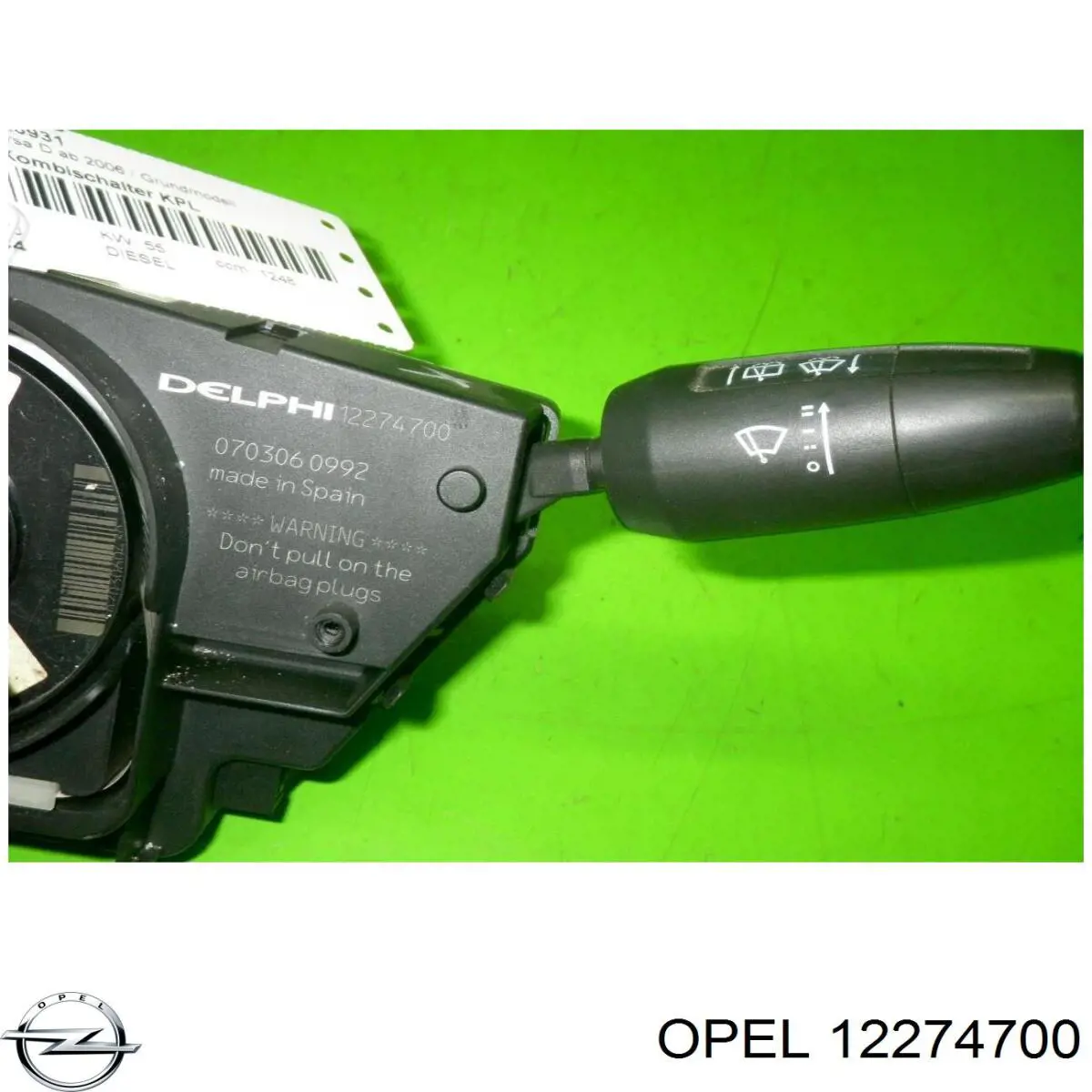  Anel AIRBAG de contato, cabo plano do volante Opel Corsa D monovolume (X12) (2006 - 2026) D