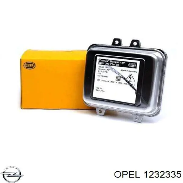Блок розжига, ксенон Opel 1232335