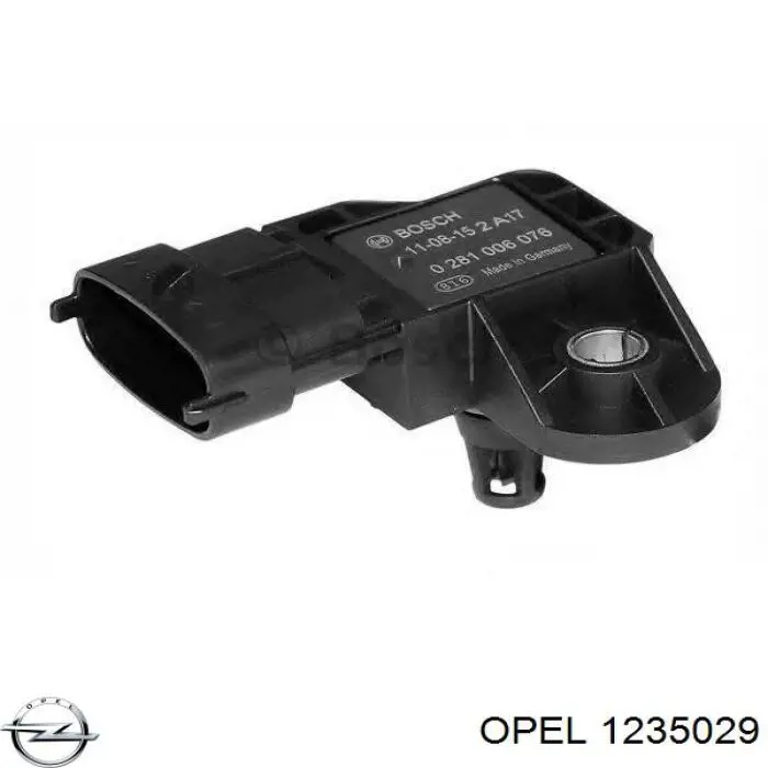 Датчик давления наддува Opel 1235029