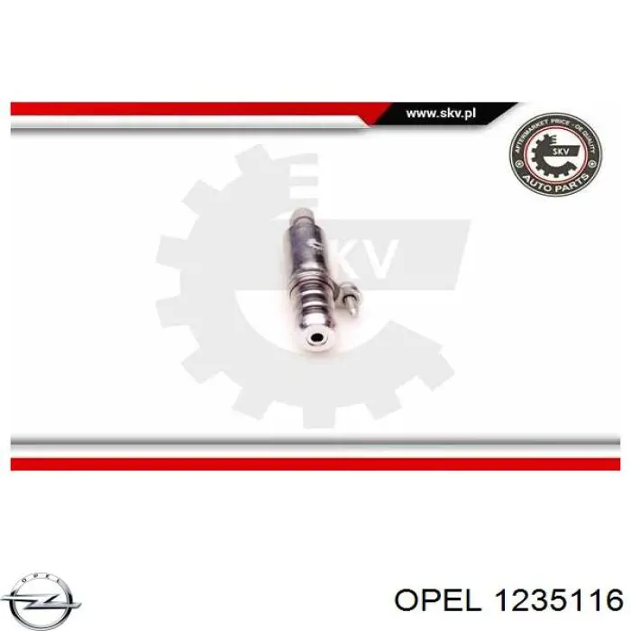 1235116 Opel клапан электромагнитный положения (фаз распредвала левый)
