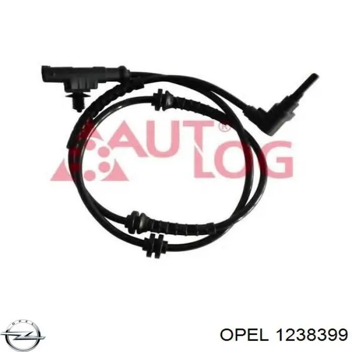 Датчик АБС (ABS) передний 1238399 Opel