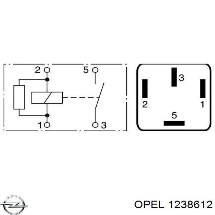 Реле электробензонасоса Opel 1238612 цена, от 2.25 USD