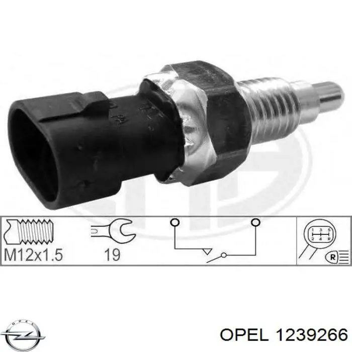 Включатель фонарей заднего хода Opel 1239266 цена, от 3.10 USD