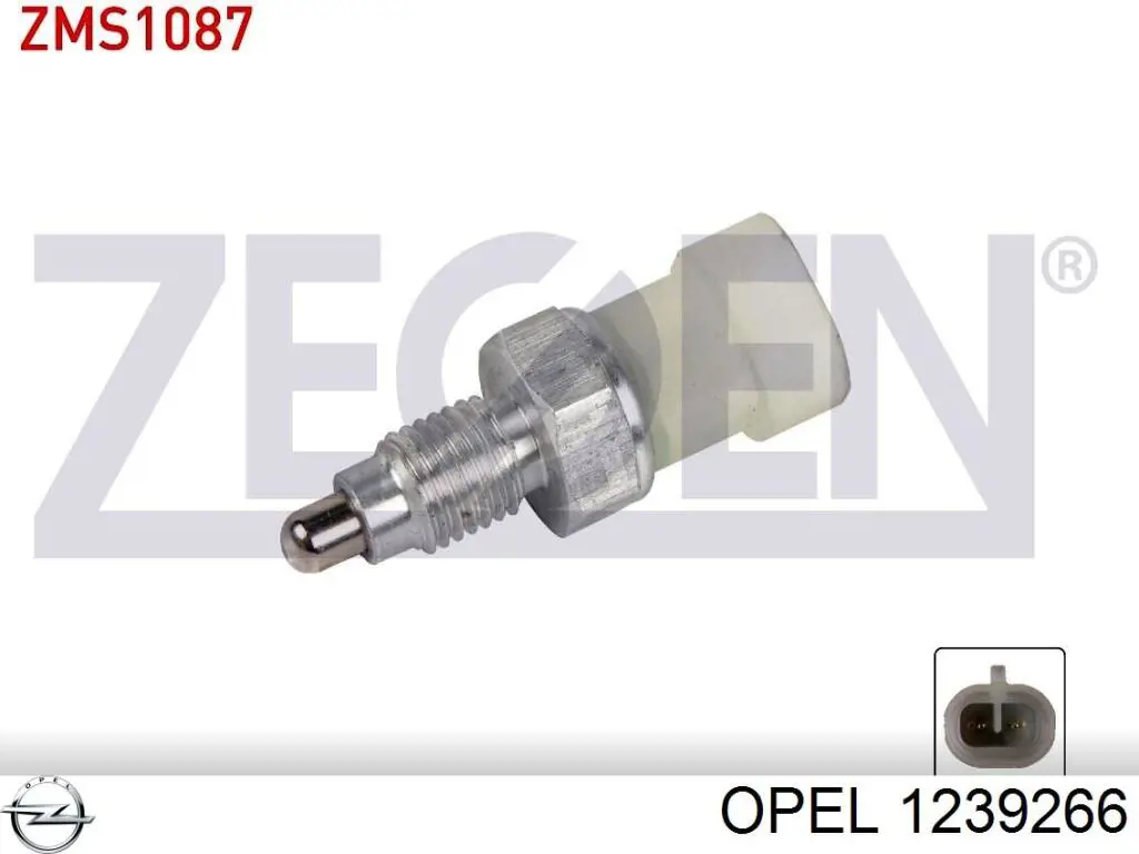 Купить 1239266 Opel Датчик света заднего хода