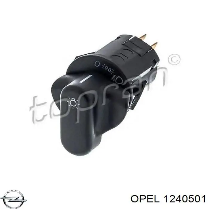 1240501 Opel переключатель света фар на "торпедо"
