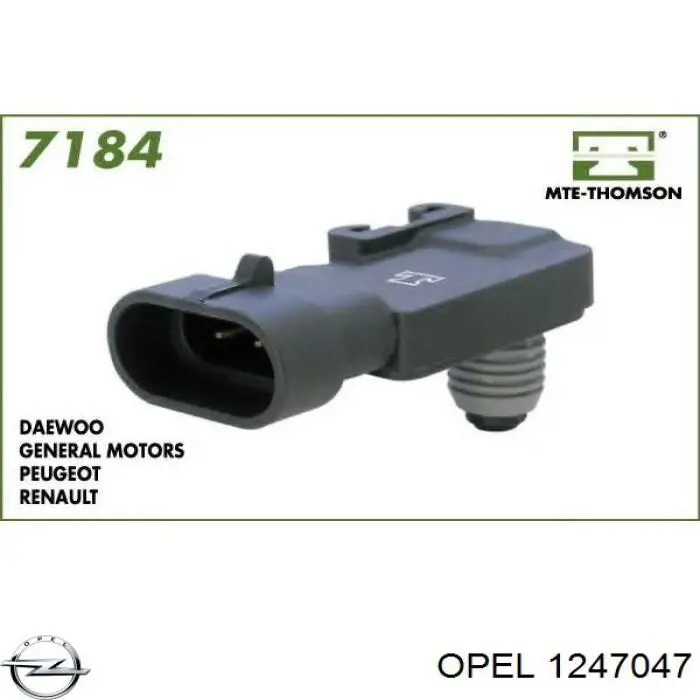 Купить 1247047 Opel Датчик MAP