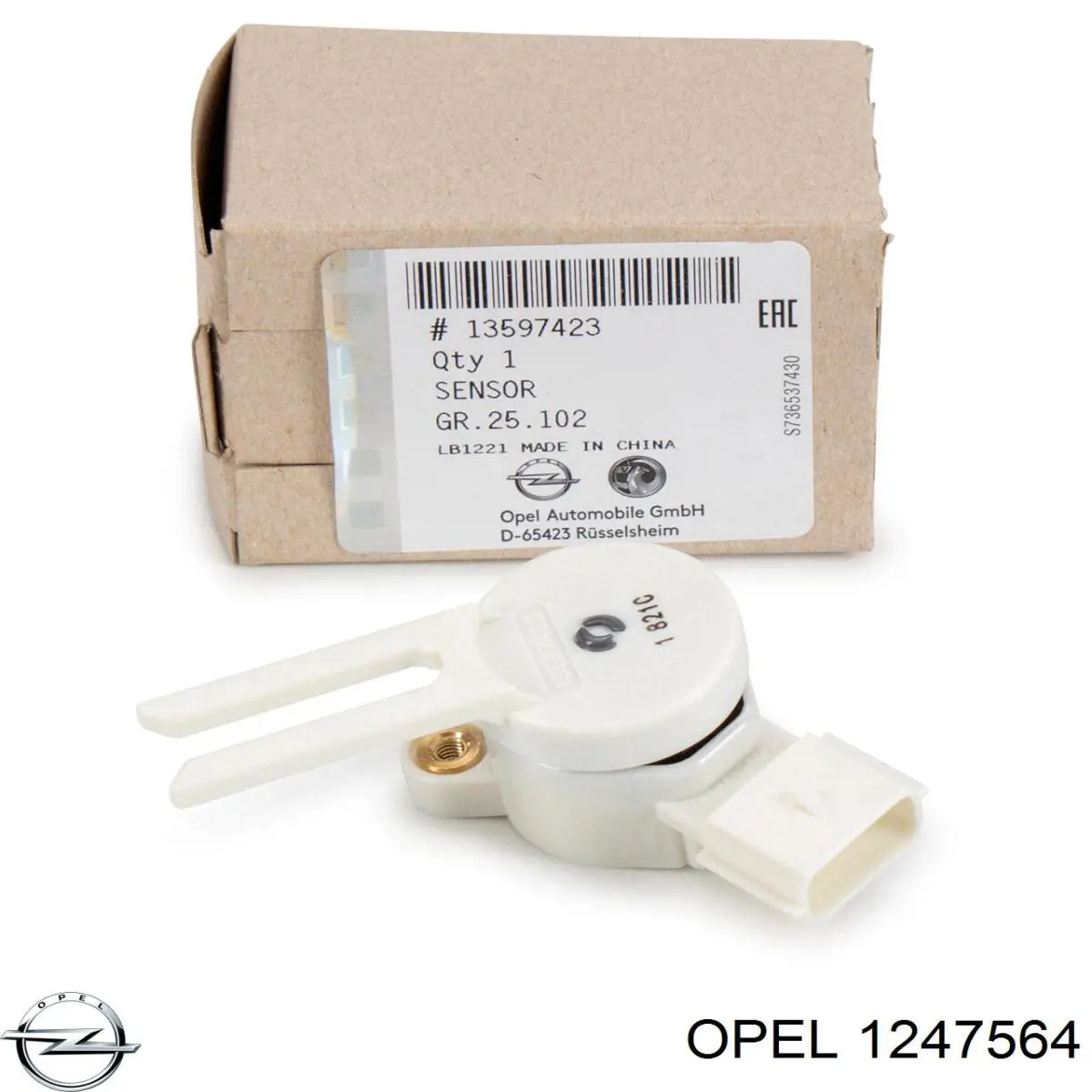 1247564 Opel sensor de ativação do sinal de parada