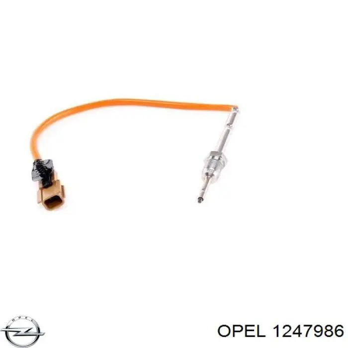 1247986 Opel датчик температуры отработавших газов (ог, перед турбиной)