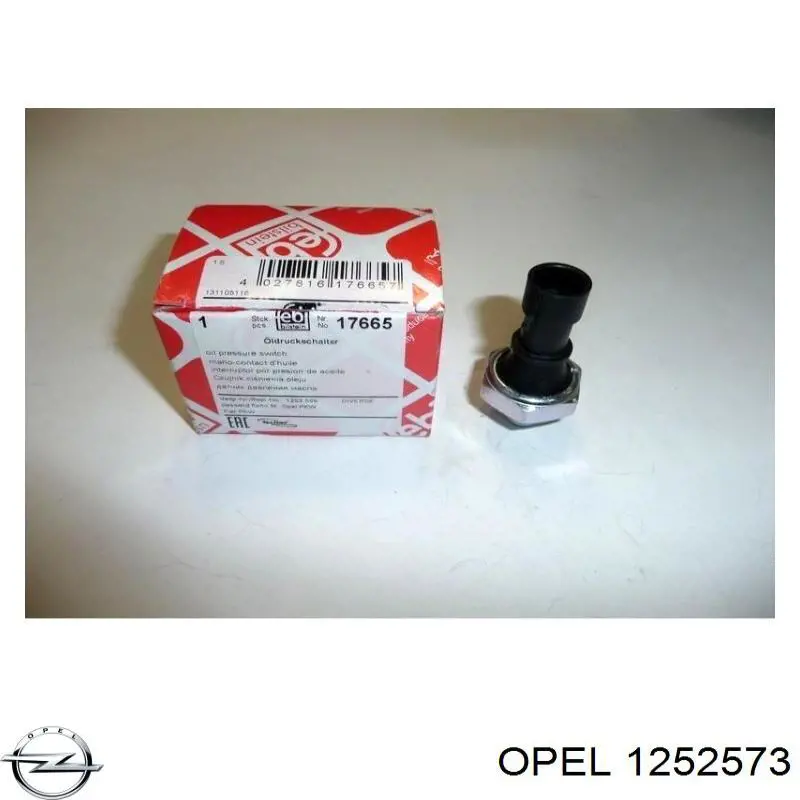 1252573 Opel датчик давления масла