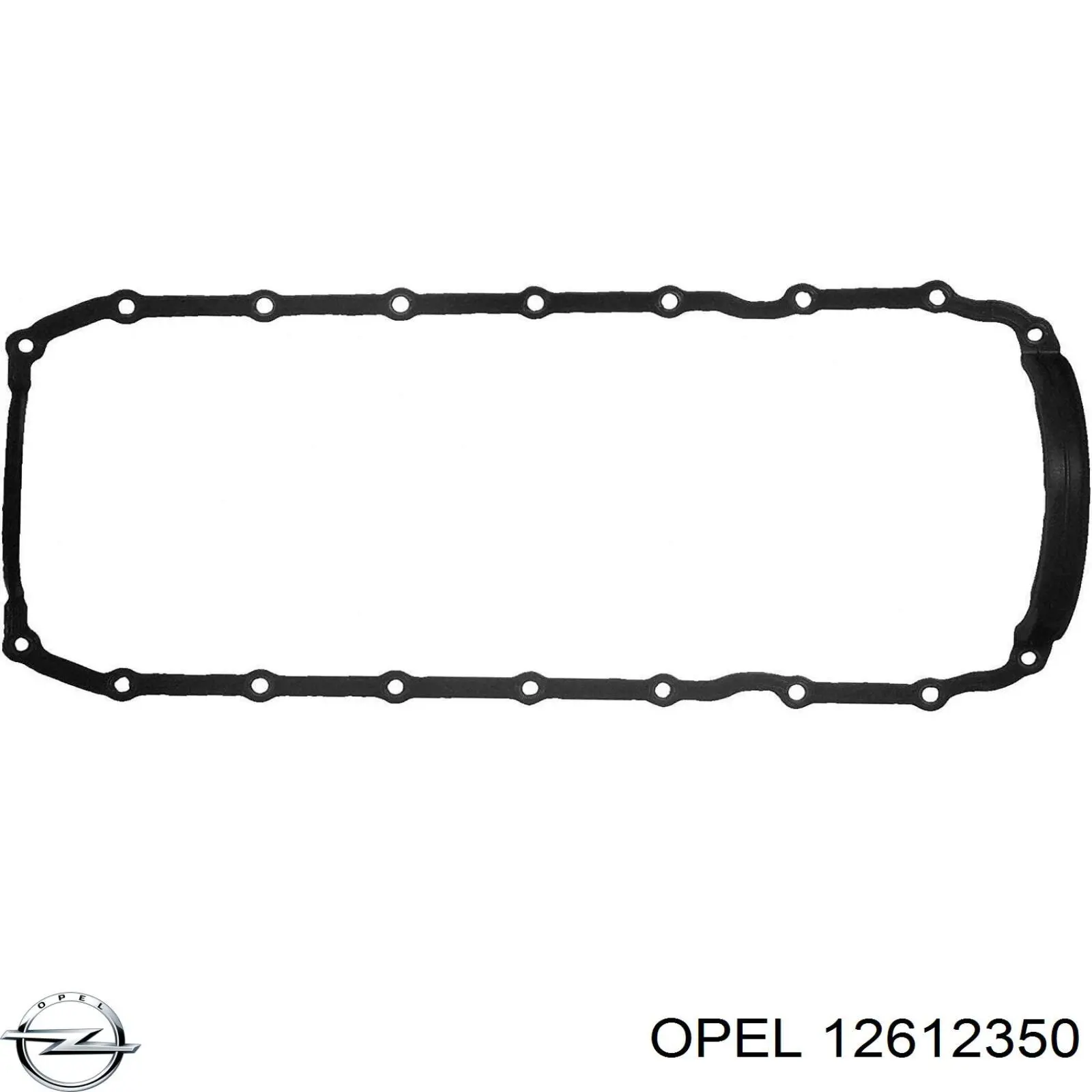 Прокладка поддона картера двигателя Opel 12612350