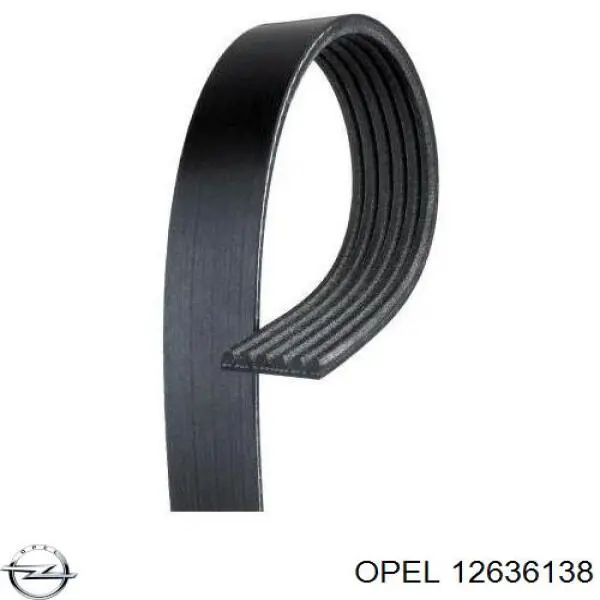 Ремень генератора 12636138 Opel