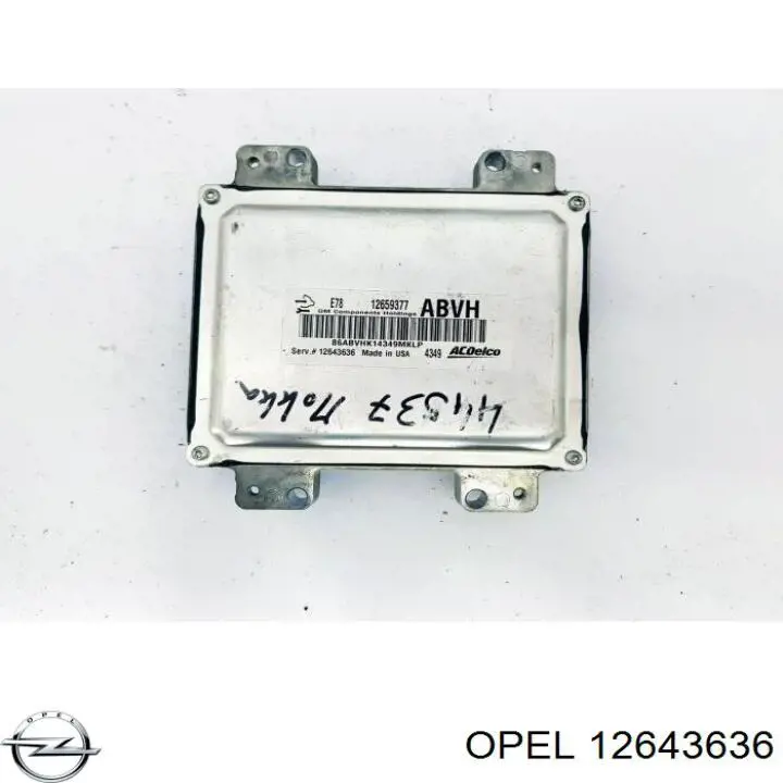 Купить 12643636 Opel Электронный блок управления двигателем