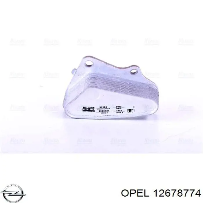 Радиатор масляный Opel 12678774