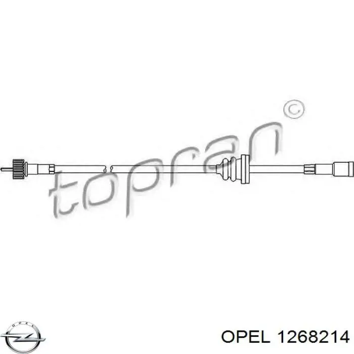 Купить 1268214 Opel Привод и трос спидометра