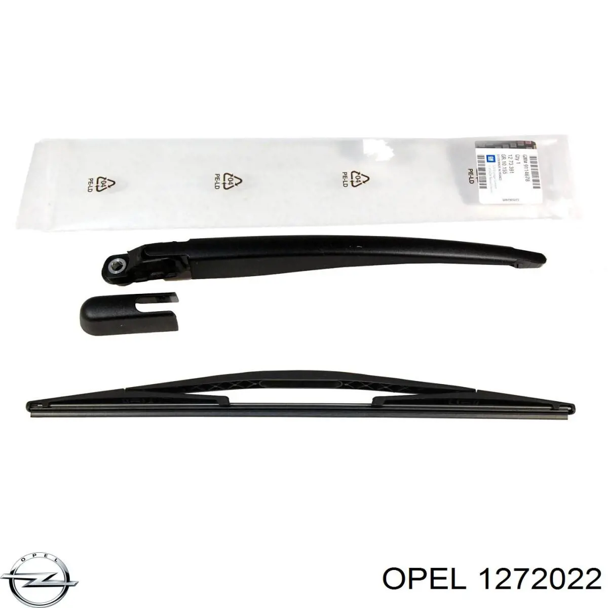 1272022 Opel щетка-дворник заднего стекла