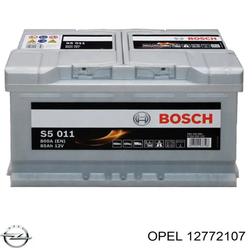12772107 Opel bateria recarregável (pilha)