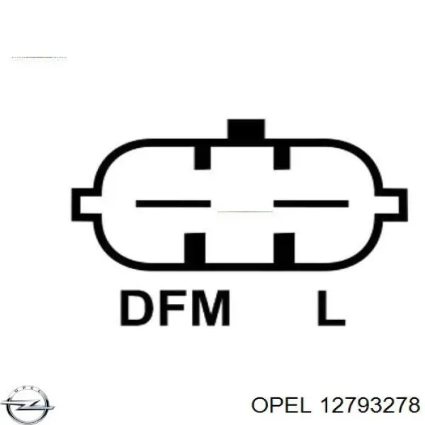 12793278 Opel relê-regulador do gerador (relê de carregamento)