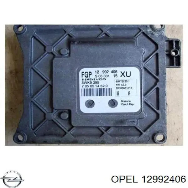ЭБУ двигателем Opel 12992406 цена, от 76.02 USD