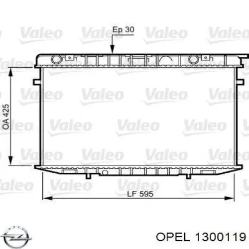 1300119 Opel Радиатор основной