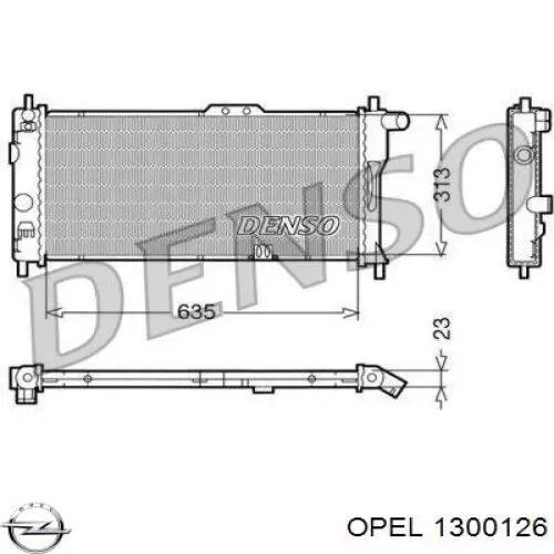 Радиатор охлаждения двигателя Opel 1300126 цена, от 55.99 USD