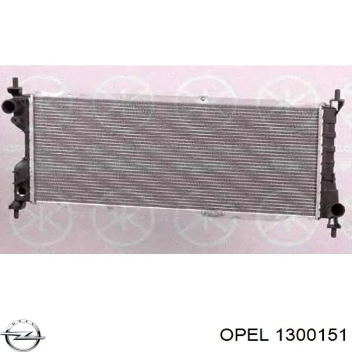 Радиатор охлаждения двигателя Opel 1300151 цена, от 45.61 USD