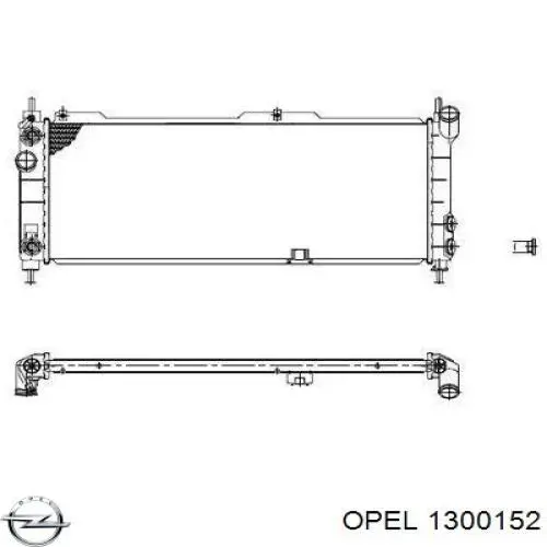 1300152 Opel радиатор