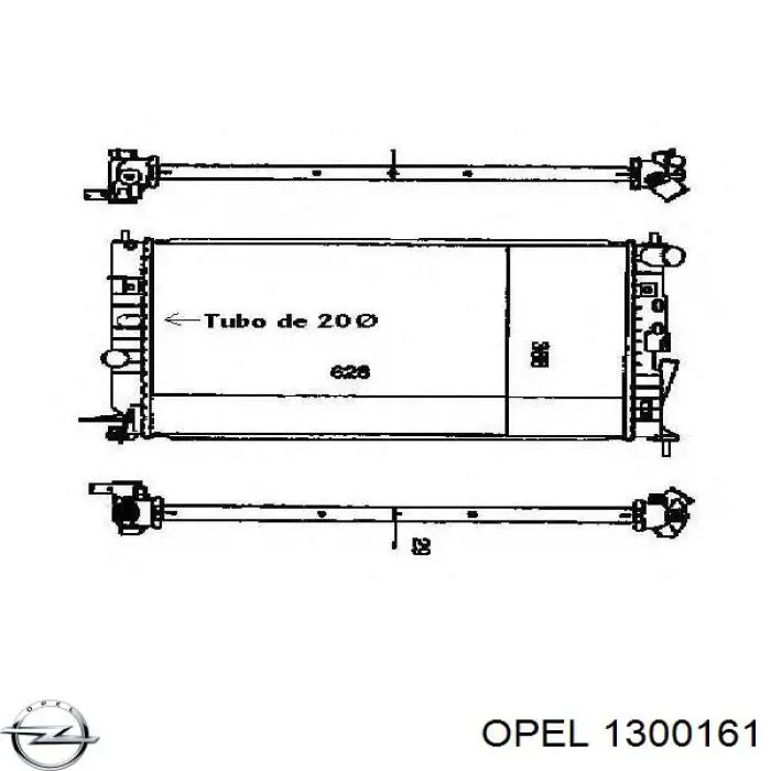 Радиатор охлаждения двигателя Opel 1300161 цена, от 57.01 USD