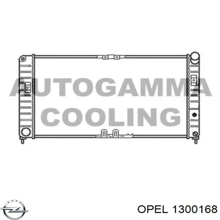 1300168 Opel радиатор охлаждения двигателя