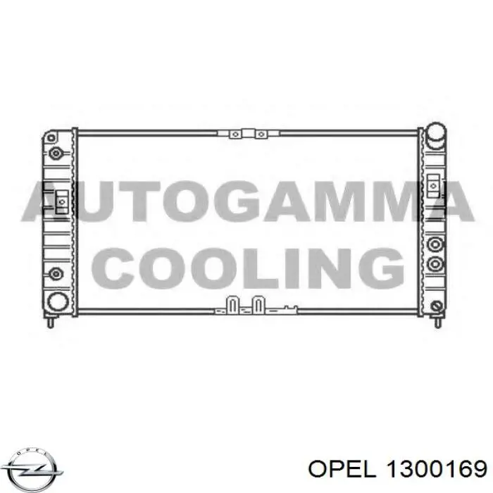 Радиатор 1300169 Opel