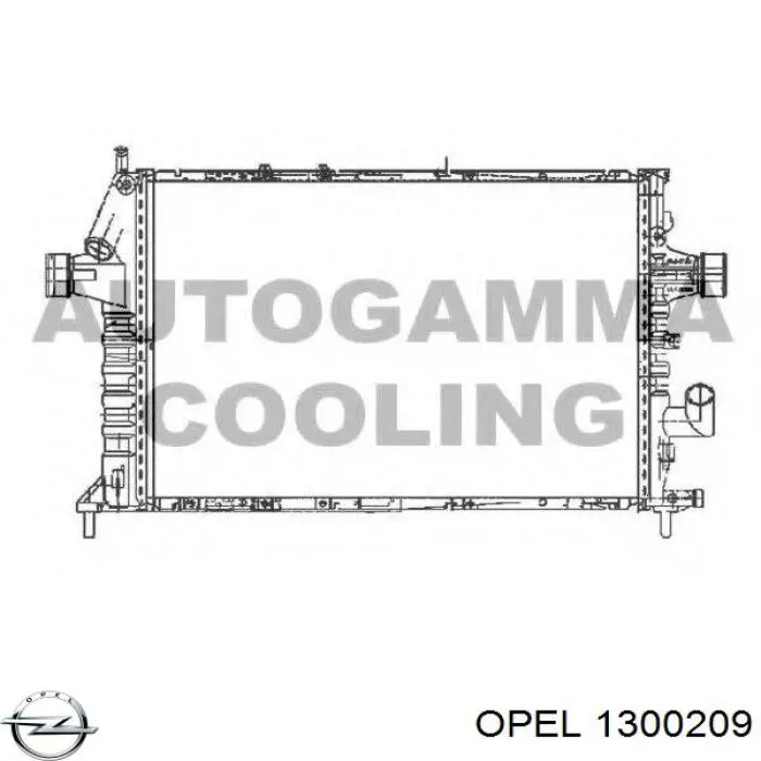Купить 1300209 Opel Радиатор водяной