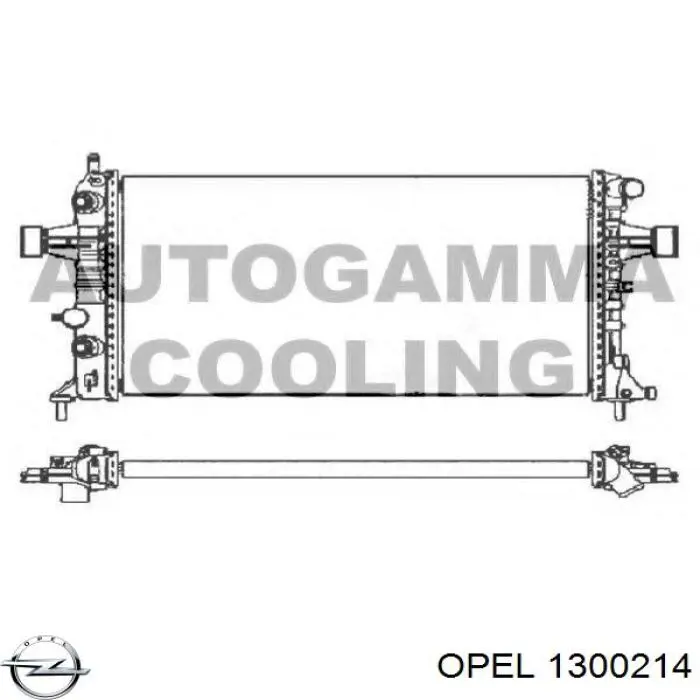 Радиатор охлаждения двигателя Opel 1300214 цена, от 63.79 USD