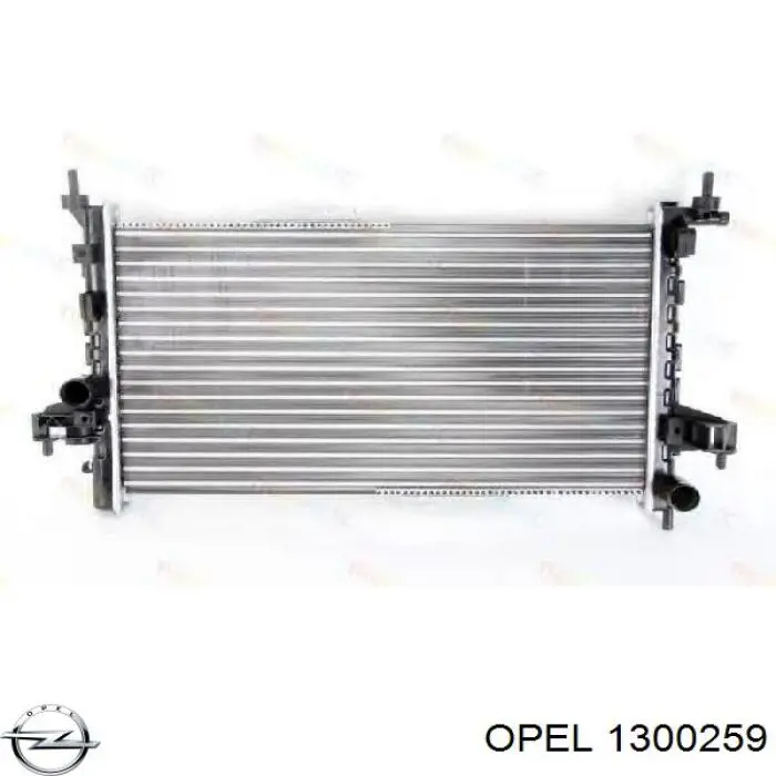 Купить 1300259 Opel Радиатор водяной