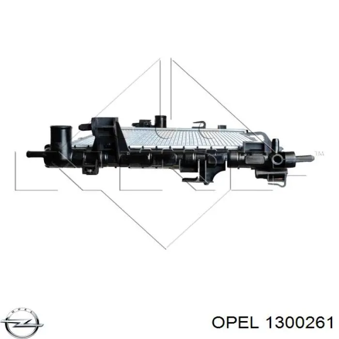 Радиатор охлаждения двигателя Opel 1300261 цена, от 55.18 USD