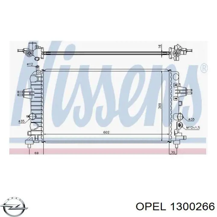 Радиатор охлаждения двигателя Opel 1300266 цена, от 46.61 USD