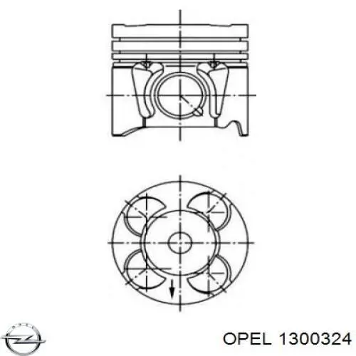 Купить 1300324 Opel Радиатор водяной